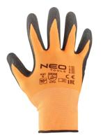 Neo Werkhandschoen polyester | Met gekreukte latex coating | M10 - 6453461 - thumbnail