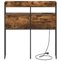 Hoofdbord met plank Gerookt eiken 100 cm Bewerkt hout - thumbnail