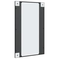 VidaXL Wandspiegel rechthoekig 50x80 cm ijzer zwart - thumbnail