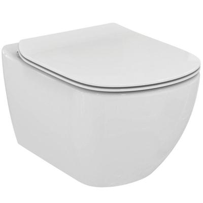 Ideal Standard Tesi wand wc keramiek Aquablade 53,5x36,5cm wit met wc zitting softclose wit T354601 Ideal Standard Tesi wand wc keramiek Aquablade 53,5x36,5cm wit met wc zitting softclose wit T354601