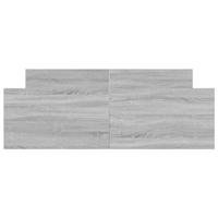 Bedframe met hoofd- en voeteneinde grijs sonoma 135x190 cm - thumbnail