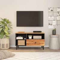 Tv-meubel 80x33x46 cm massief acaciahout - thumbnail