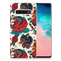 Siliconen Hoesje met foto voor Samsung Galaxy S10 Plus Old Skool - thumbnail