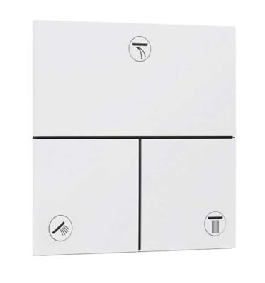 Hansgrohe ShowerSelect Comfort E stopkraan inbouw voor 3 functies, mat wit