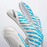 Uhlsport FM Cybertec Soft Pro Keepershandschoenen Wit Felblauw Zwart - thumbnail