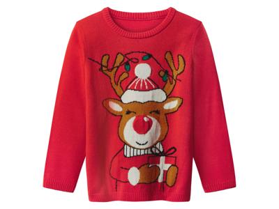 lupilu Kinder kersttrui met lampjes (Rood, 98/104)