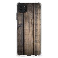 Samsung Galaxy A22 5G Stevig Telefoonhoesje Steigerhout - thumbnail