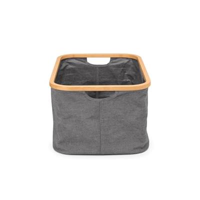 Brabantia Wasmand Opvouwbaar 40L Pepper Black/Bamboe Brabantia Wasmand Opvouwbaar 40L Pepper Black/Bamboe