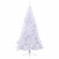 Kunstkerstboom met 300 LED Wit 240 cm PVC en staal - thumbnail
