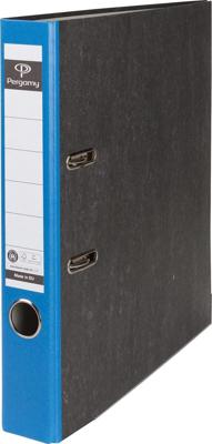 Pergamy ordner, voor ft A4, uit karton, rug van 5 cm, gewolkt blauw Pergamy ordner, voor ft A4, uit karton, rug van 5 cm, gewolkt blauw