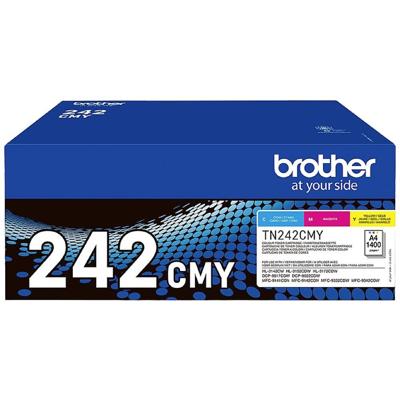 Brother Toner TN-242CMY Origineel Combipack Cyaan, Magenta, Geel 1400 bladzijden TN242CMY Brother Toner TN-242CMY Origineel Combipack Cyaan, Magenta, Geel 1400 bladzijden TN242CMY