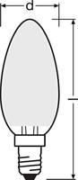 OSRAM HOMELIGHTING 4058075436985 LED-lamp Energielabel F (A - G) E14 Kaars 4.8 W = 40 W Warmwit (Ø x l) 35 mm x 97 mm 1 stuk(s) - thumbnail