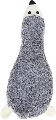 Boon hondenspeelgoed egel plat+piep 55 centimeter grijs