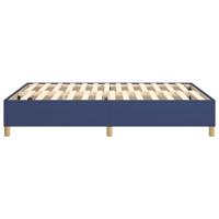 Bedframe zonder matras stof blauw 140x200 cm - thumbnail