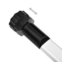 VidaXL Schoenenrek met stangen telescopisch aluminium - thumbnail