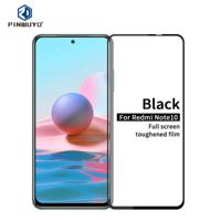 Voor Xiaomi Redmi Note 10 PINWUYO 9H 2.5D Full Screen Tempered Glass Film (Zwart) - thumbnail