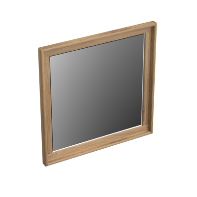 Spiegel Forzalaqua Reno Vierkant 50x2x50 Cm Eiken Oyster