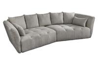 Moderne Grote Bank ROYAL 295cm grijs bouclé binnenvering XXL bank incl. kussens - 44542 - thumbnail