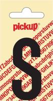 Plakletter Nobel Sticker zwarte letter S Pickup - Pickup - thumbnail
