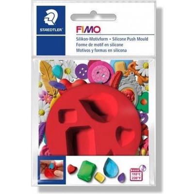 fimo kleimal edelstenen junior 7 cm siliconen rood