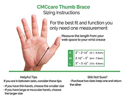 Basko CMC Duimbrace - S - Links - Grijs