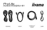 Iiyama ProLite XUB2492QSU-B1 LED-monitor Energielabel F (A - G) 61 cm (24 inch) 2560 x 1440 Pixel 16:9 0.5 ms HDMI, DisplayPort, USB-A 3.2 Gen 1, USB-C 3.2 Gen - thumbnail