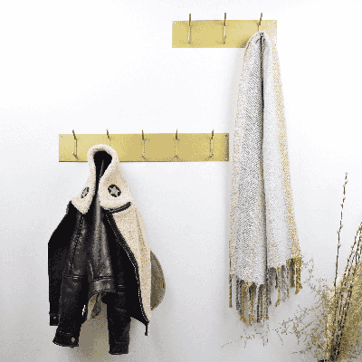 Urban Interiors Kapstok 'Factory' Met 6 haken, kleur Goud