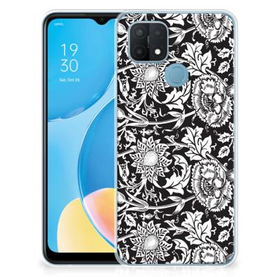 OPPO A15 | TPU Case | Black Flowers