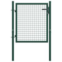 VidaXL Hekpoort staal 100x125 cm groen - thumbnail