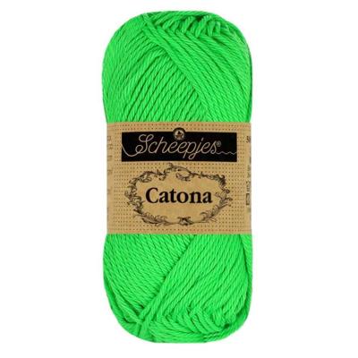 Scheepjes Catona 50g - 602 Neon Green - Haakgaren / Breigaren