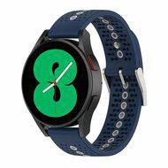 Dot Pattern bandje - Donkerblauw - Samsung Galaxy Watch - 42mm Dot Pattern bandje - Donkerblauw - Samsung Galaxy Watch - 42mm