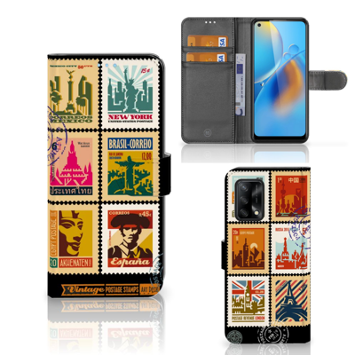 OPPO A74 4G | Flip Cover | Postzegels