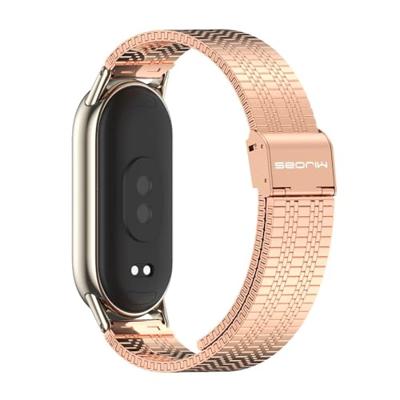 Stalen RVS band - Rosé goud - Xiaomi Smart Band 8 / 9 / 10