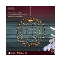 Lumineo Lichtbol 192led metaal met timer ø28cm - thumbnail