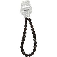 Creativ Company Howlite, d 12 mm, gatgrootte 1,5 mm, zwart, 32 stuk/ 1 doos - thumbnail