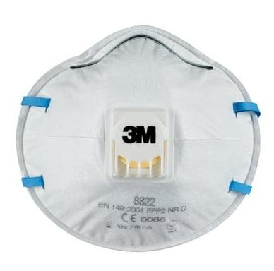 3M Cool Flow stofmasker, FFP2, met ventiel, pak van 5 stuks