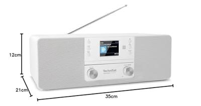 TechniSat Digitradio 370 CD BT DAB radio Wit - thumbnail