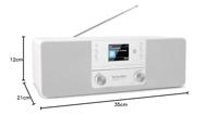 TechniSat DIGITRADIO 370 CD BT Radio/CD-speler DAB+, VHF (FM) CD Wit - thumbnail