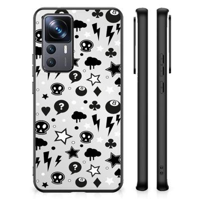 Telefoonhoesje Xiaomi 12T | 12T Pro Silver Punk Telefoonhoesje Xiaomi 12T | 12T Pro Silver Punk