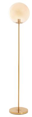 Light & Living Gouden vloerlampMedina met amber glas - 1882685