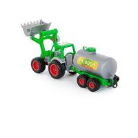 Cavallino tractor met voorlader en tanker - thumbnail