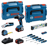 Bosch Professional GSR 18V-65 Accu schroefboormachine + handgereedschapsset 19-delig 18V 5.0Ah in L-Boxx - 0615A5007K - thumbnail