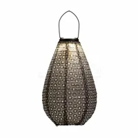 Solar Lampion Papier Grijs 20x29cm - thumbnail
