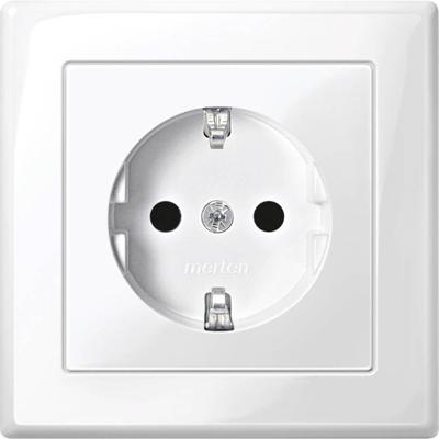 Merten MEG2300-1419 Wandcontactdoos System M Polar-wit 1 stuk(s)