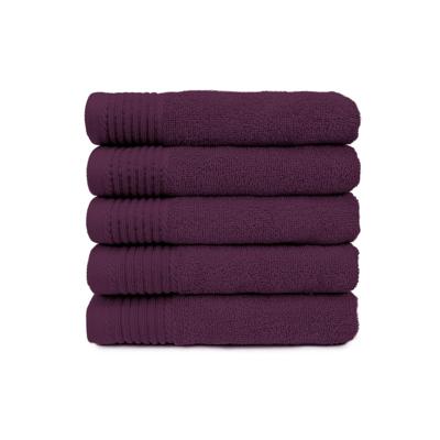 The One Handdoek 50x100 cm 450gram Plum(5 stuks)