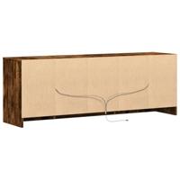 Tv-meubel met LED 139,5x34x50 cm bewerkt hout gerookt eiken - thumbnail