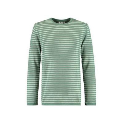 America Today gestreepte trui Kobra grijsgroen America Today gestreepte trui Kobra grijsgroen