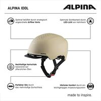 Alpina sports urban helm idol 52-56 mat zand - thumbnail