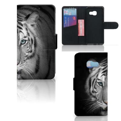 Samsung Galaxy A3 2017 | Telefoonhoesje | Met pasjeshouder | Tijger