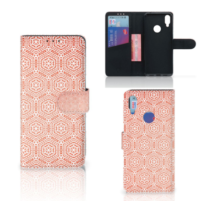 Xiaomi Redmi Note 7 Telefoon Hoesje Pattern Orange